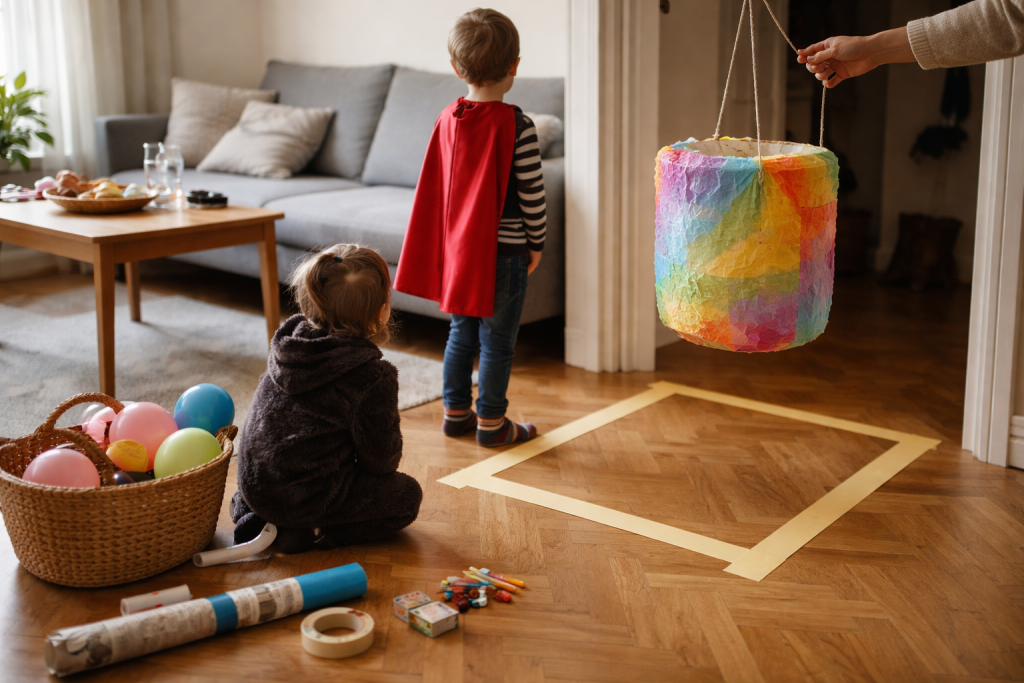 Fastelavn hjemme uden stress: en plan, 10 lege og tønde-tricks til små stuer