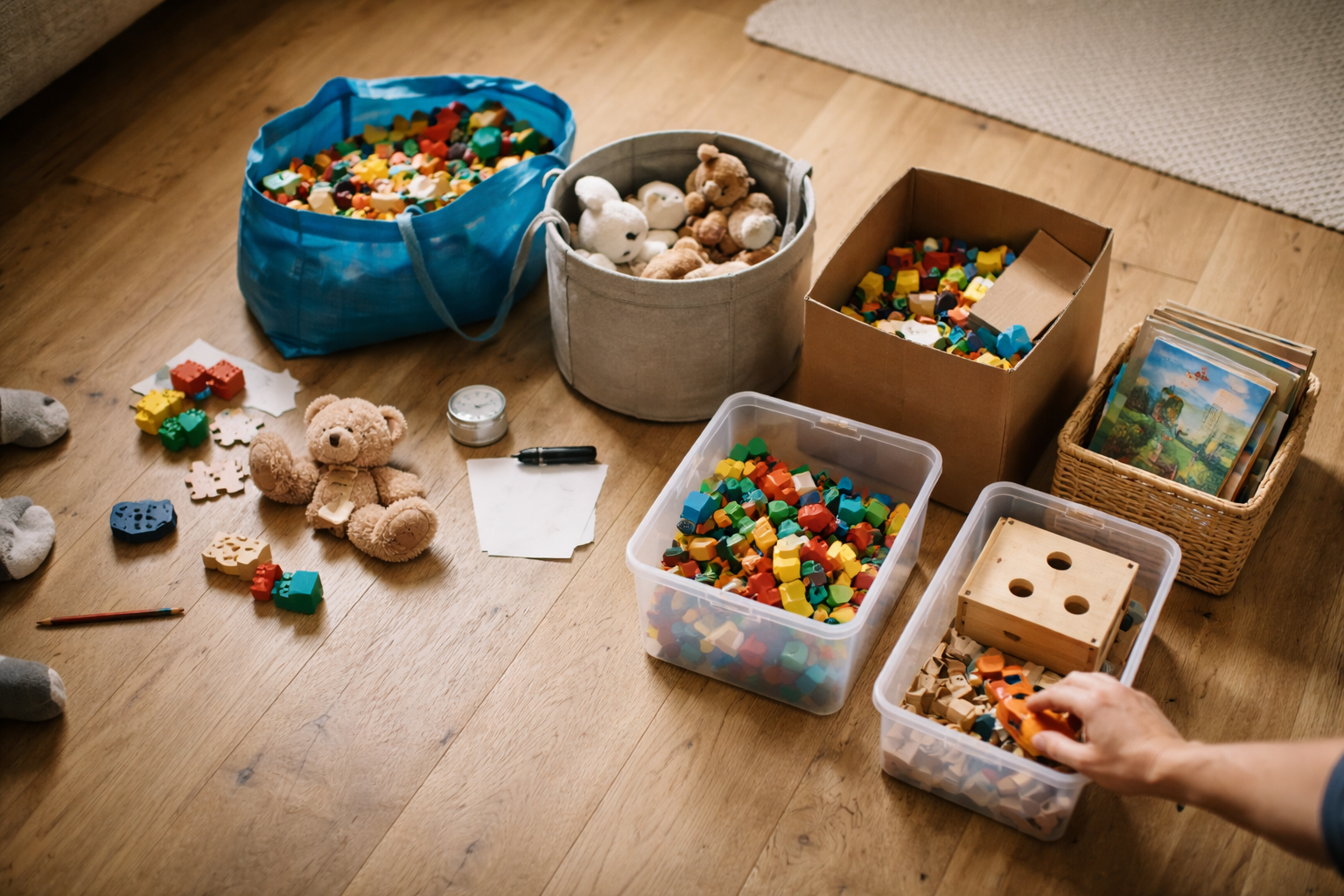 Legetøjsrotation, der overlever en tirsdag: 7 dage til mindre rod og mere leg