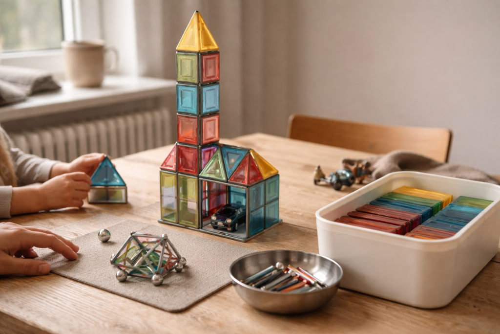 Magnetlegetøj uden fejlkøb: sådan vælger du rigtigt (og holder det sikkert i en travl hverdag)