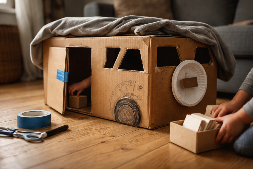 Papkassen der redder eftermiddagen: 15 lege du kan bygge på 1-10 minutter