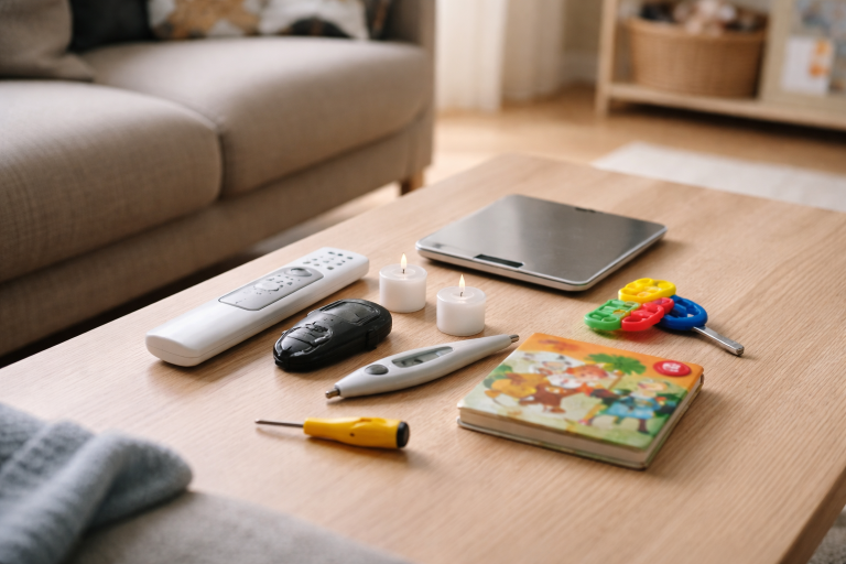 Knapcellebatterier i børnehøjde: en rolig tjekliste til hjemmet (og hvad du gør, hvis uheldet sker)