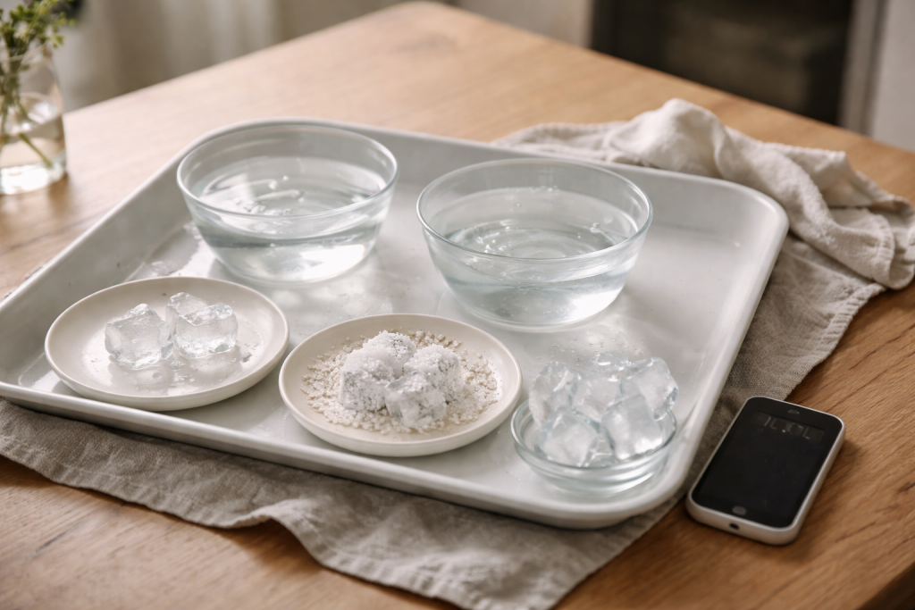 Vand, is og nul panik: 5 køkken-eksperimenter der stopper før kaos