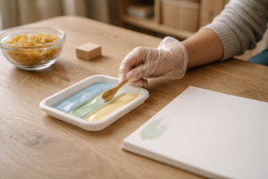 Kender du et barn der siger “ad” til modellervoks og maling?