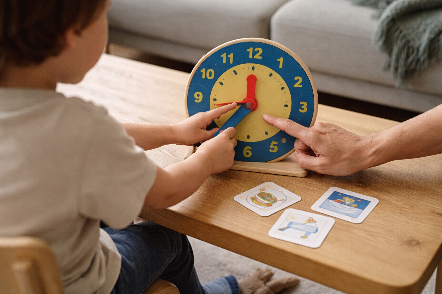 Lær børn klokken: enkle lege og øvelser fra 4-8 år