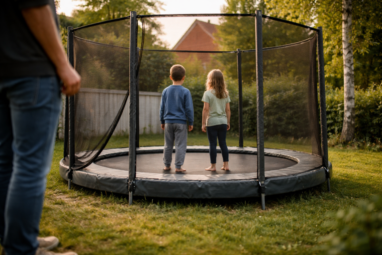 Trampolin i haven: regler, sikkerhed og gode råd til børn