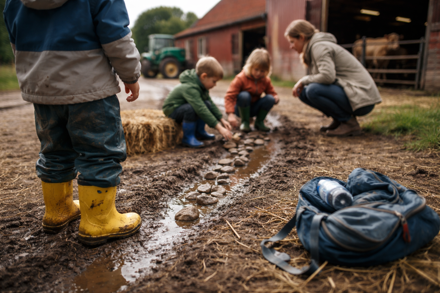 Åbent Landbrug med børn: tøj, sikkerhed og 10 lege til en god dag